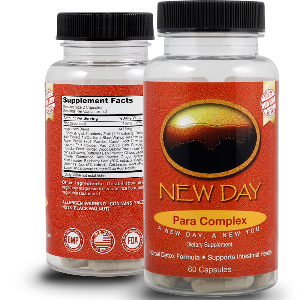 10 Day Parasite Complex for Adults | 60 Non-GMO Capsules